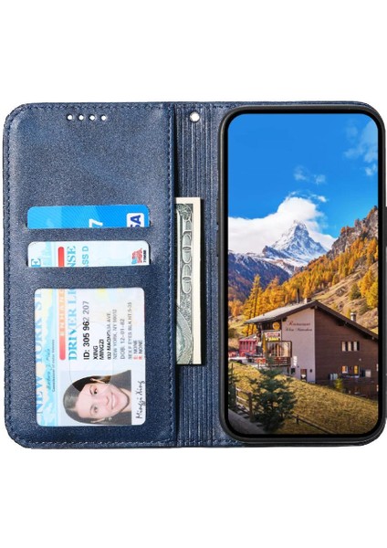 Xiaomi 14 Pro Için Flip Case El Kayışı Standı Eşkenar Dörtgen Şekli Günlük Kullanım Cüzdan (Yurt Dışından)