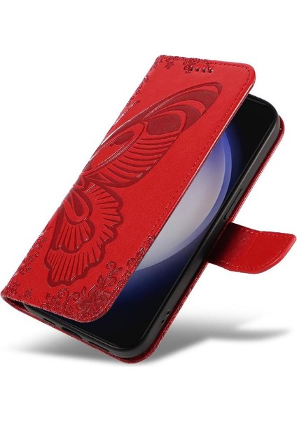 Colorful Shop Samsung Galaxy S23 Fe Yüksek Kaliteli Deri Kredi Kartı ile Flip Case (Yurt Dışından)