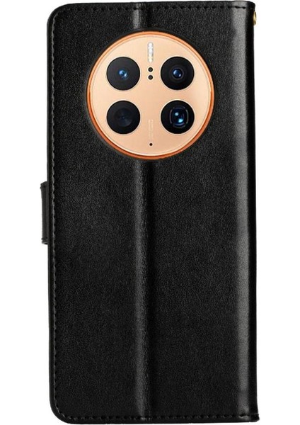Huawei Mate 50 Pro Için Filp Durumda Manyetik Kapatma Kart Tutucu Bilek Kayışı (Yurt Dışından)