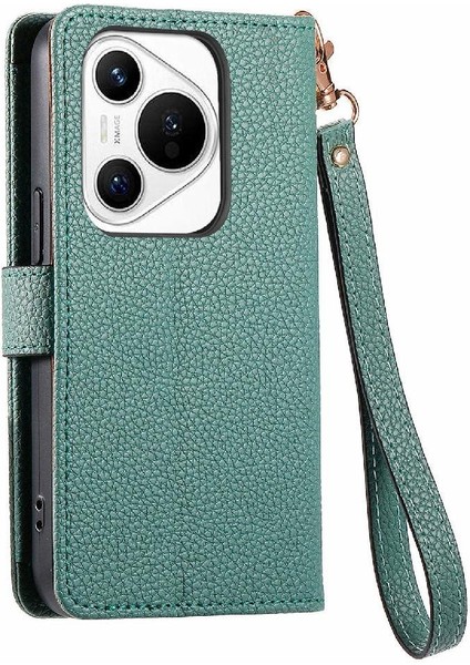 Huawei Pura 70 Için Flip Case Aşk Deri Kılıf Cüzdan Fermuar Darbeye (Yurt Dışından)