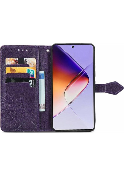 Infinix Not 40 Flip Kapak Kılıf Için Flip Case Zarif Desen (Yurt Dışından)