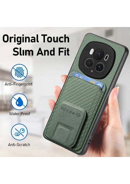 Onur Magic6 Pro Için Karbon Fiber Telefon Kılıfı (Yurt Dışından)