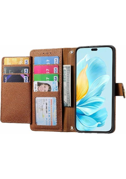 Onur 200 Lite Için Flip Case Fermuar Aşk Deri Kılıf Cüzdan Darbeye (Yurt Dışından)