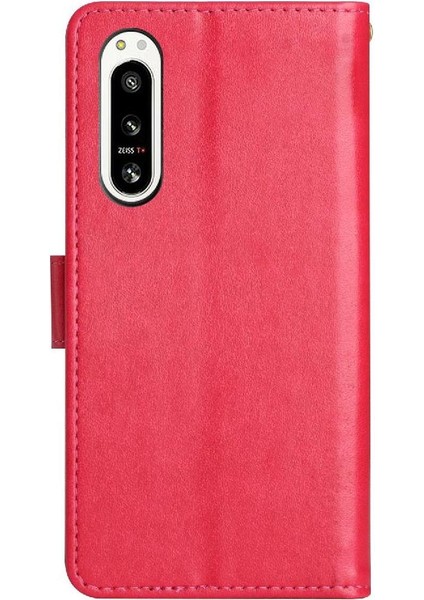 Sony Xperia 5 V Kickstand Kart Tutucu Için Filp Durumda Manyetik Kapatma Bilek (Yurt Dışından)