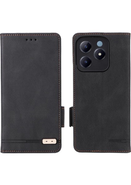 Realme C61 Manyetik Cüzdan Kart Tutucu Kapak Kickstand Için Flip Case (Yurt Dışından)