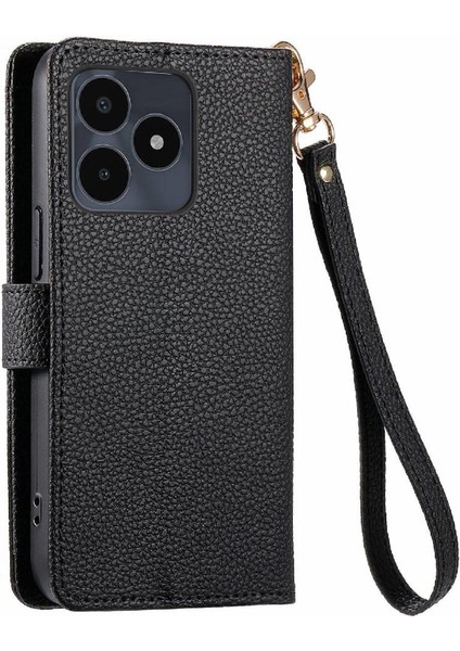 Realme Not Için Flip Case 50 Deri Kılıf Aşk Cüzdan Fermuar Darbeye (Yurt Dışından)
