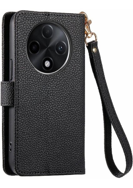 Oppo A3 Pro Için Flip Case Darbeye Cüzdan Deri Kılıf Fermuar Aşk (Yurt Dışından)