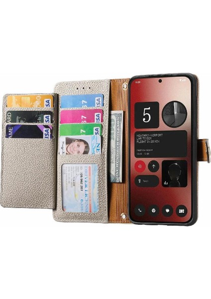 Nothing Flip Case Telefon 2A Aşk Darbeye Dayanıklı Cüzdan Deri Kılıf Fermuar (Yurt Dışından) fırsatları