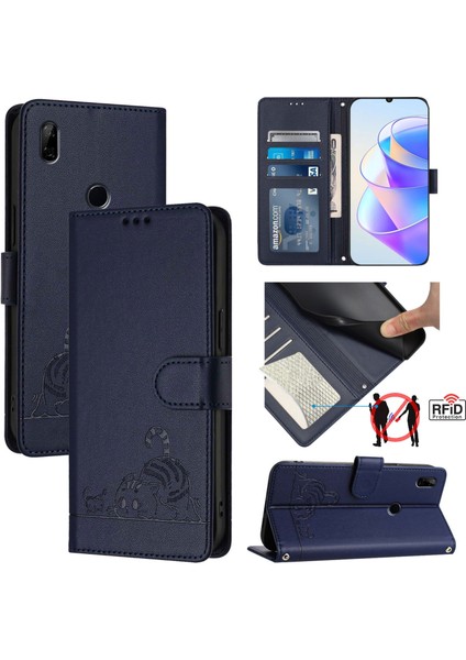 Honor 9x 4g Global Için Kedi Desenli Kılıf (Yurt Dışından)