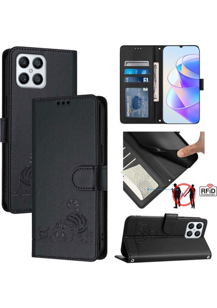 Honor X8 4G/X30I 5g Için Kedi Desenli Kılıf (Yurt Dışından)