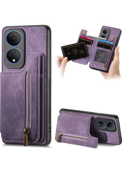 Onur X7 Için Retro Cüzdan Telefon Kılıfı (Yurt Dışından)