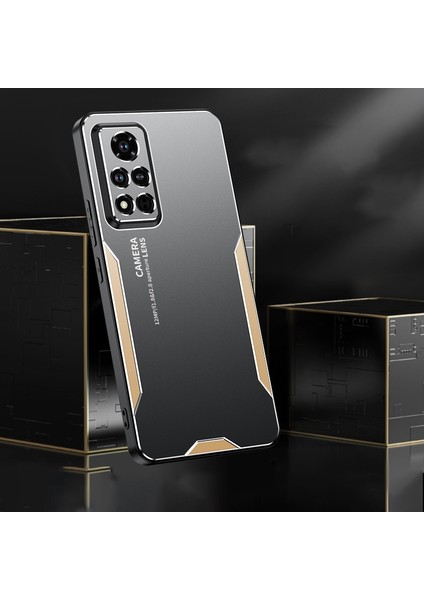Onur V40 5g Için Tpu Hibrit Metal Telefon Kılıfı (Yurt Dışından)