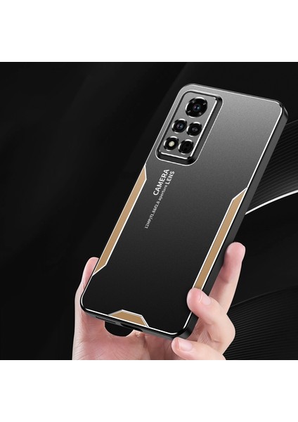 Onur V40 5g Için Tpu Hibrit Metal Telefon Kılıfı (Yurt Dışından)