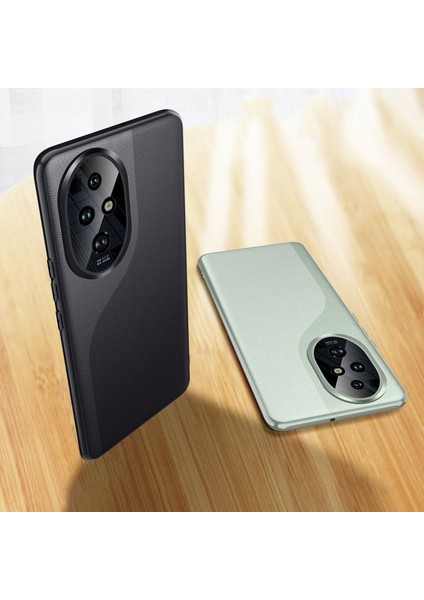 Honor 200 Için Düz Deri Darbeye Dayanıklı Telefon Kılıfı (Yurt Dışından) fırsatları