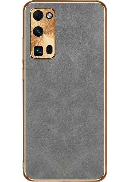 Honor 30 Pro Için Elektrokaplama Kuzu Derisi Telefon Kılıfı (Yurt Dışından)