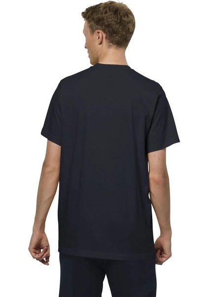 Jack Wolfskin Essential M Erkek Lacivert T-Shirt