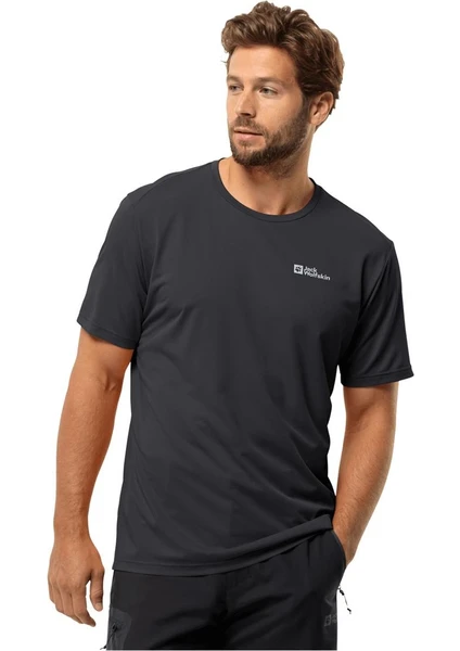 Jack Wolfskin Delgamı SS M Erkek Siyah T-Shirt 1809811TR-6000