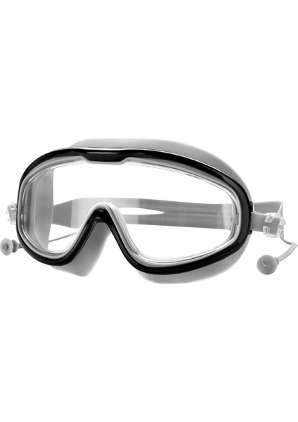 Yüzme Gözlüğü Büyük Çerçeve Su Geçirmez ve Buğu Önleyici Yüksek Çözünürlüklü Ayna Ekipmanı Erkek ve Kadın Gözlüğü (Yurt Dışından)