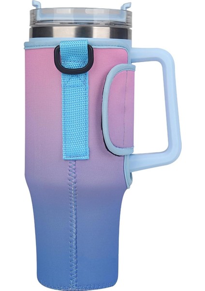 Bardak Taşıyıcı 40OZ Tumbler Saplı Tutucu Ayarlanabilir Omuz Askısı Bağlantı Elemanı Seyahat Su Şişesi Bardak Kol Saklama Taşıma Çantası Tumbler Saklama Çantası (Yurt Dışından)