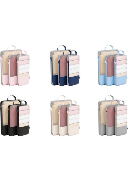 3'lü Paket Yerden Tasarruflu Sıkıştırma Saklama Torbaları Giyim Için Set Ev Eşyaları Konteynerler Ev Dolap Organizatörleri Için Yatak Organizatörü (Yurt Dışından) fiyatları