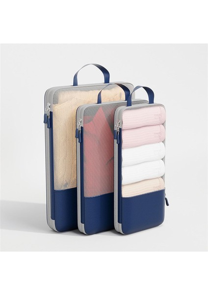 3'lü Paket Yerden Tasarruflu Sıkıştırma Saklama Torbaları Giyim Için Set Ev Eşyaları Konteynerler Ev Dolap Organizatörleri Için Yatak Organizatörü (Yurt Dışından) fırsatları