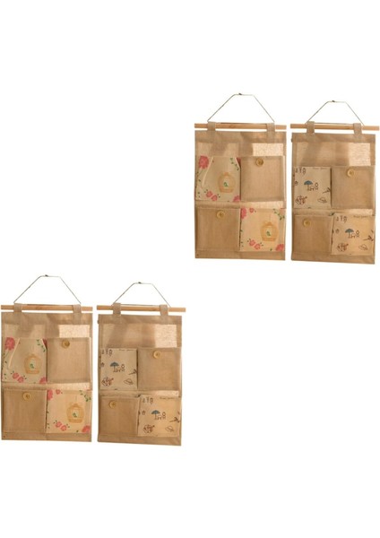 Adet Duvara Asılı Çanta Asılı Çanta Duvara Asılı Saklama Çantası Asılı Kese Çanta Duvara Asılı Çanta Saklama Çantası Cep Asılı Saklama Çantası Asılı Cepler Çanta Yıkanabilir (Yurt Dışından)