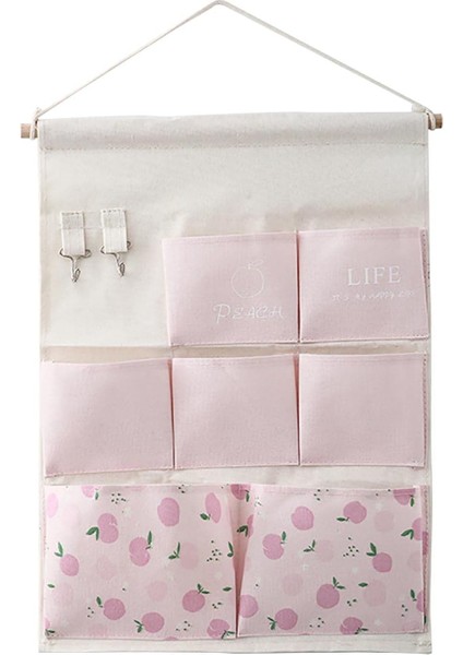 Duvara Asılan Saklama Çantası, Portakal Elma Limon Desenli Duvar Dolabı Asılı Depolama Düzenleyici Yatak Düzenleyici Kapı, Duvar, Dolap, Yatak Için Asılı Cep (Elma Deseni, A) (Yurt Dışından)