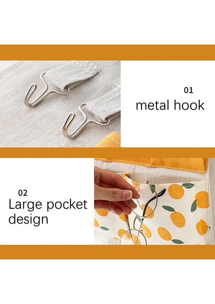 Duvara Asılan Saklama Çantası, Portakal Elma Limon Desenli Duvar Dolabı Asılı Depolama Düzenleyici Yatak Düzenleyici Kapı, Duvar, Dolap, Yatak Için Asılı Cep (Elma Deseni, A) (Yurt Dışından) modelleri