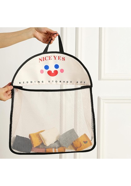 Duvar Asılı Örgü Çanta Karikatür Baskı Büyük Yük Taşıyan Görünür Büyük Açılış Oyuncaklar Iç Çamaşır Çöp Torbası Organizatör Ev Ofis Saklama Çantası Kahve (Yurt Dışından) modelleri