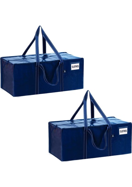 2 Paket Taşıma Çantası Üniversiteye Taşınma Için Ağır Hizmet Saklama Torbaları, Ekstra Büyük Taşıma Malzemeleri - Paketleme, Seyahat, Kamp, Üniversite Yurdu ve Çamaşırhane Için Day (Yurt Dışından)