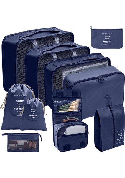 10 Adet/takım Bagaj Organizatörler Çanta Seyahat Için Su Geçirmez Ambalaj Küp Saklama Torbaları Bavullar Için Ipli Çanta Bagaj Organizatörler Çanta (Yurt Dışından) fiyatları