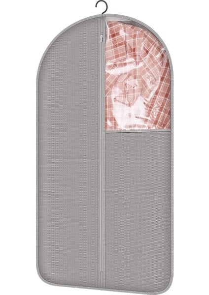 1 Paket 43'' Gri Giysi Çantaları Asılı Giysi Saklama Seyahati Için, Önlükler Için Şeffaf Elbise Çantaları Uzun, Dolap Depolama Için Takım Elbise Çantaları (Yurt Dışından)