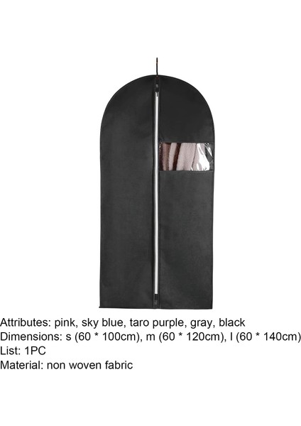 Giysi Saklama Için Giysi Çantaları, Fermuarlı Körüklü Seyahat Giysi Çantası Nefes Alabilen Takım Elbise Gömlek Elbiseler Için Giysi Kılıfı Palto Pembe L (Yurt Dışından) modelleri