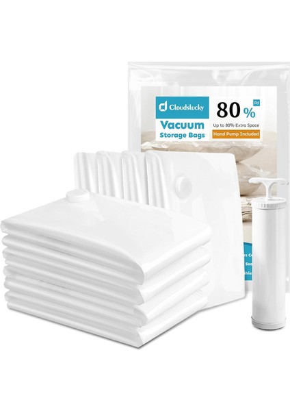 Vakumlu Saklama Torbaları, Küçük Yer Tasarruflu Çantalar (8 Paket), Sıkıştırmalı Hava Geçirmez Fermuarlı Çantalar, Yorganlar Için Mühürlü Çanta, Giysiler, Yatak Takımları, Battaniy (Yurt Dışından)