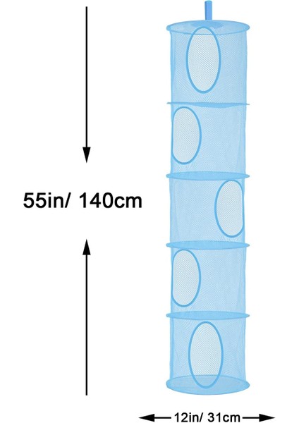 Çocuk Odası, Banyo ve Balkon Için 2 Adet Asılı Örgü Depolama Sepeti, Katlanabilir Köşe Space Saver Organizatör 5 Katmanlı, Peluş Oyuncaklar, Eldivenler, Şapkalar, Çorap Depolama (M (Yurt Dışından) fiyatları