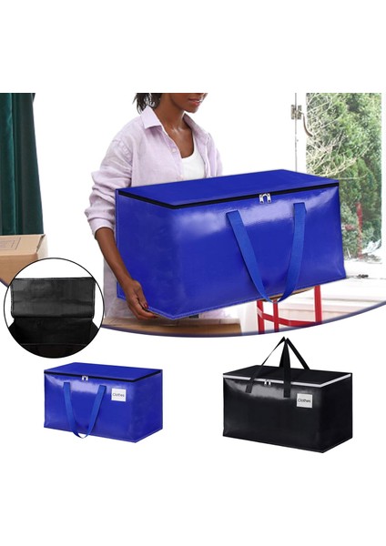 2 Paket Ağır Hizmet Taşıma Çantaları, Fermuarlı ve Etiket Cepli Ekstra Büyük Paketleme Çantaları, Yerden Tasarruf Için Kulplu Taşıma Çantaları, Taşıma Için Elbise Saklama Çantası, (Yurt Dışından) modelleri