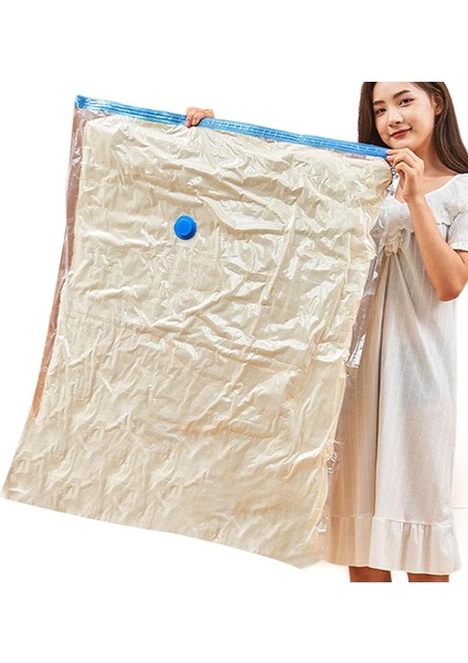 Hava Geçirmez Saklama Çantası Uzay Tasarrufu Seyahat Için Vakum Torbaları Kalınlaşmış Giysiler Sıkıştırma Mühürleyen Battaniye Yatak Giyim Organizatör Verimli Şeffaf M (Yurt Dışından) fırsatları