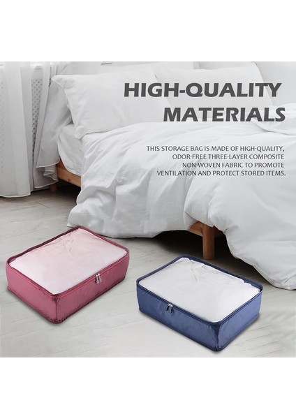 Yatak Altında Saklama Kabı Şeffaf Pencereli Istiflenebilir Organizatör Kutuları Giyim Düzenleme Için Katlanabilir Kumaş Organizatör Dalı Saplı Yorgan Battaniye Yatak Takımı (Yurt Dışından) fırsatları