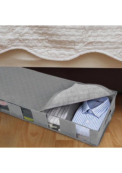 Yatak Altı Saklama Kapları Saklama Kapları Kapaklı Kova Büyük Dolap Düzenleyicileri ve Saplı Saklama Kutusu Giysi, Ayakkabı, Battaniyeleri Düzenlemek Için Saklama Torbalarının Altı (Yurt Dışından) fırsatları