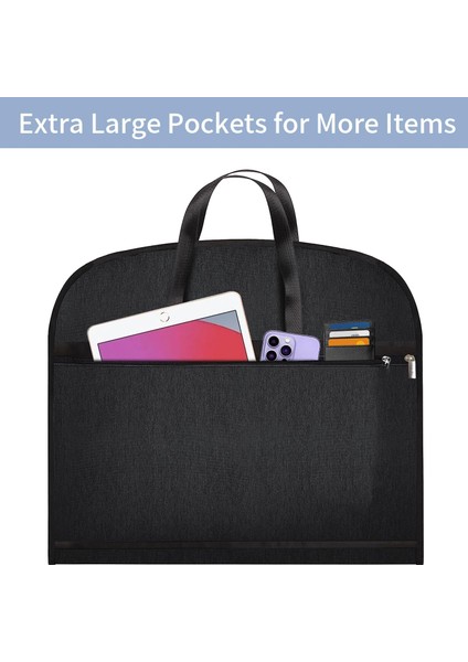 Seyahat Için 42" Ağır Hizmet Elbise Çantaları, Dolapta Saklama Için Elbise Çantaları, Yırtılmaya Dirençli Cepli ve Kulplu Asılı Elbise Çantası, Ceket, Elbise, Ceket, Gömlek Için Si (Yurt Dışından) modelleri