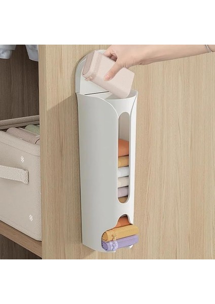 Duvara Monte Çorap Külot Saklama Kutusu, Çekmece Sütyen Çorap Dolap Iç Giyim Organizatör, Kendinden Yapışkanlı Ev Çöp Torbası Dispenseri (Gri) (Yurt Dışından) fırsatları