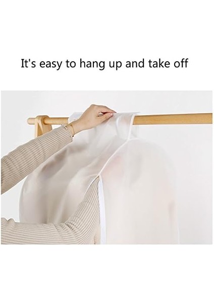 3D Fermuar Toz Elbise Kapak Su Geçirmez Giysi Saklama Dolap Takım Elbise Çanta Dolap Askıları Durumda Giyim Kapak Toz Torbası Asılı Organizatör (Yurt Dışından) modelleri