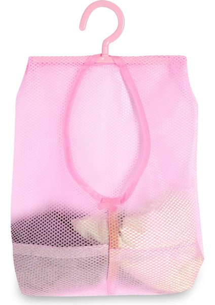 Askılı Asılı Örgü Çanta, Çok Amaçlı Çorap Iç Çamaşırı Clothespin Depolama Organizatörü Banyo ve Dolap Için (Pembe) (Yurt Dışından)