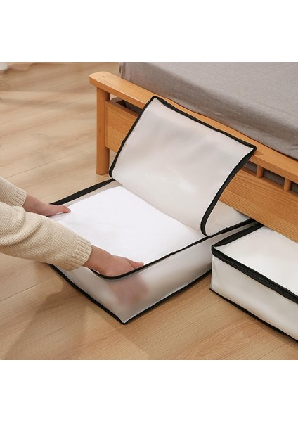 Eva Fermuarlı Saklama Çantası, Fermuarlı Yorgan Saklama Çantası, Büyük Kapasiteli Giyim Saklama Çantası, Yatak Altı Saklama Çantası, Yatak, Battaniye, Kumaş, Yastık (6) (Yurt Dışından) fırsatları