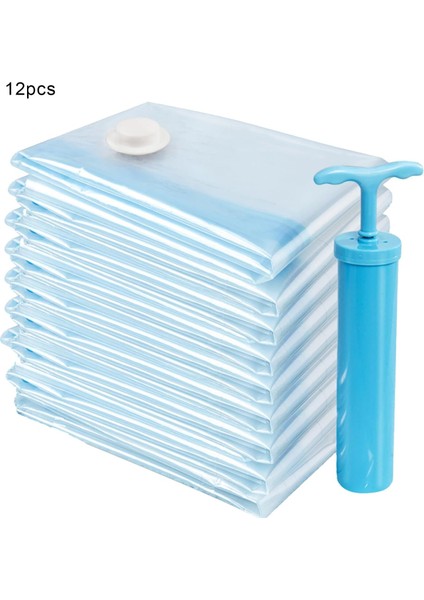 Giyim Vakumlu Saklama Torbaları Yerden Tasarruflu Vakumlu Mühürlü Torbalar 1 Takım Vakum Sıkıştırma Torbası Kalınlaştırılmış Malzeme Pompa Sıkıştırmalı Büyük Kapasiteli Şeffaf B (Yurt Dışından) fırsatları