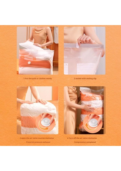 Su Geçirmez Saklama Çantası Elbise Vakumu 5 Kat Kalınlaştırılmış Malzeme Büyük Kapasiteli Şeffaf Hava Valfi ile Toz Geçirmez Neme Dalı Ev Taşıma M (Yurt Dışından) modelleri