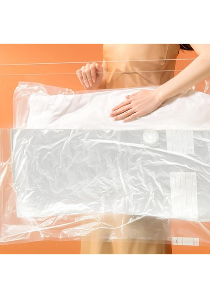 Su Geçirmez Saklama Çantası Elbise Vakumu 5 Kat Kalınlaştırılmış Malzeme Büyük Kapasiteli Şeffaf Hava Valfi ile Toz Geçirmez Neme Dalı Ev Taşıma M (Yurt Dışından) fırsatları