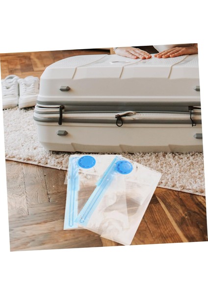 10 Adet Uzay Tasarruflu Vakum Torbaları Battaniyeler Için Vakumla Kapatılmış Torbalar Vakumlu Saklama Torbaları Sıkıştırılmış Depolama ve Paketleme Organizatörleri Vakumlu Kapatma (Yurt Dışından)