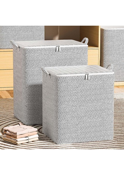 Ekstra Büyük Kapasiteli Saklama Çantası, 20/110/150/220L Güçlendirilmiş Saplı Dokumasız Kumaş Malzeme Saklama Kabı, Battaniye, Yastık, Yorgan ve Yorgan Için Katlanabilir Pamuk Sakl (Yurt Dışından)