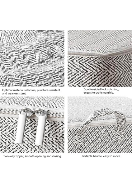 Ekstra Büyük Kapasiteli Saklama Çantası, 20/110/150/220L Güçlendirilmiş Saplı Dokumasız Kumaş Malzeme Saklama Kabı, Battaniye, Yastık, Yorgan ve Yorgan Için Katlanabilir Pamuk Sakl (Yurt Dışından) modelleri